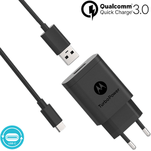 Caricabatterie da parete Motorola TurboPower ™ 18 con cavo dati USB-C